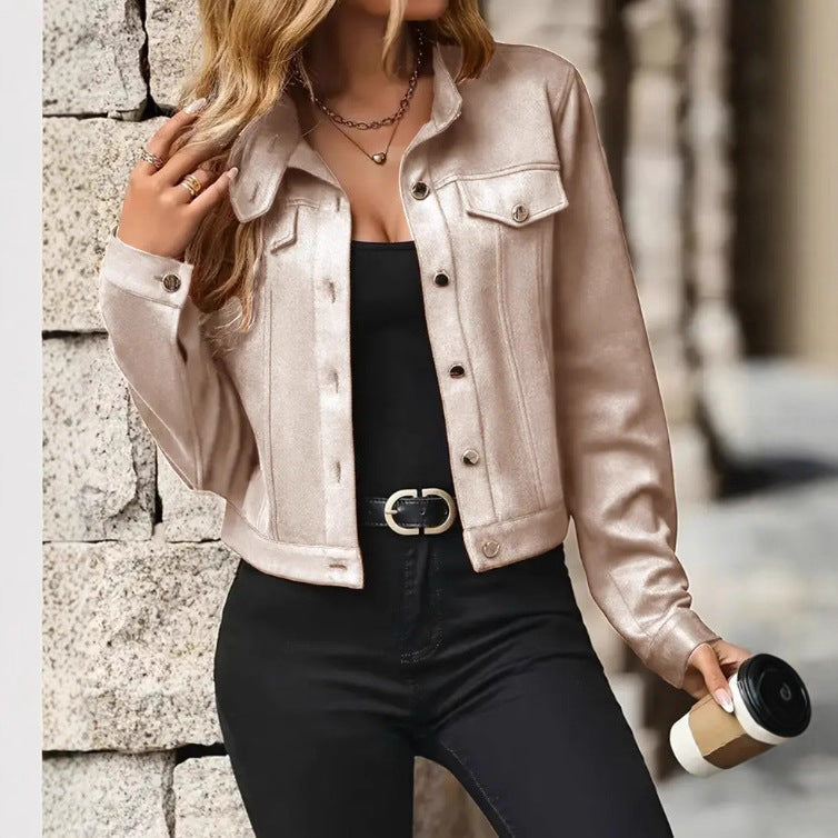 Women's Popular Innovative Suede Female Trendy Coats