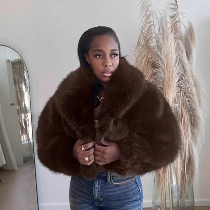 Thickened Imitation Fox Fur Popular High Quality Coats