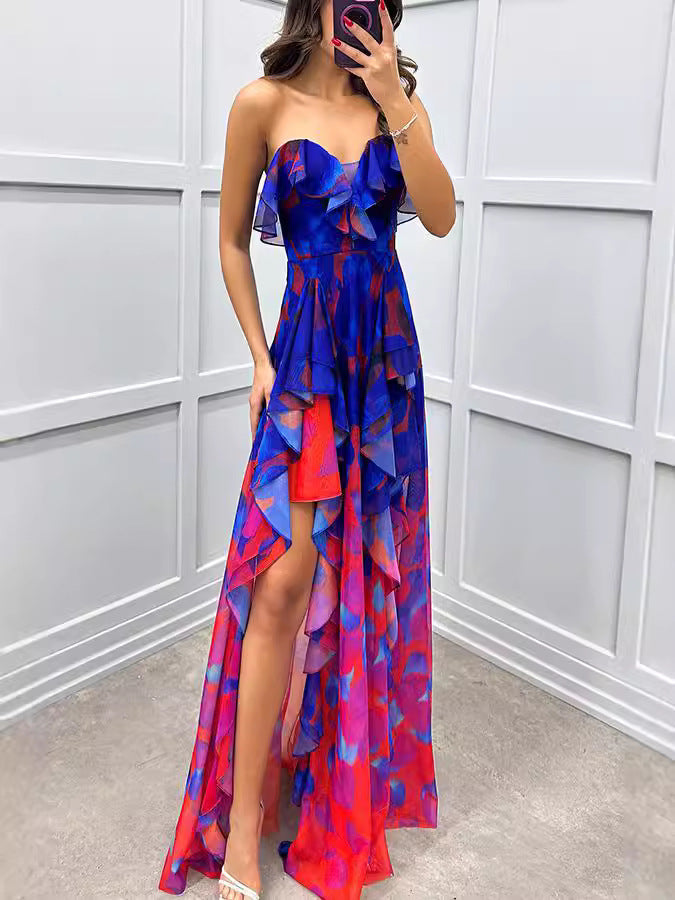 Women's Party Mesh Tube Dress Casual Fashion Dresses