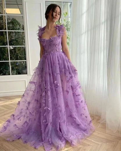 Women's Spaghetti Straps Sleeveless High Slit Bridal Wedding Dresses