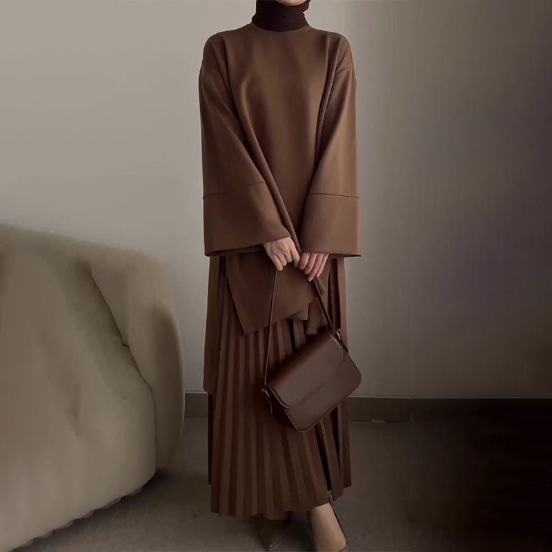 Women's Autumn Round Neck Loose Casual Retro Suits
