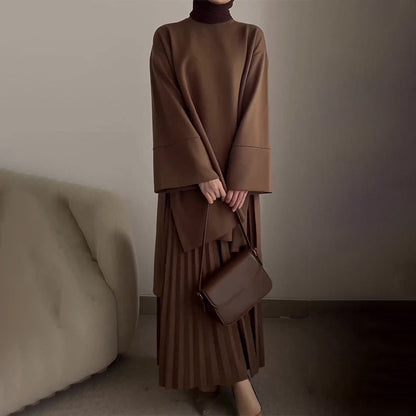 Women's Autumn Round Neck Loose Casual Retro Suits