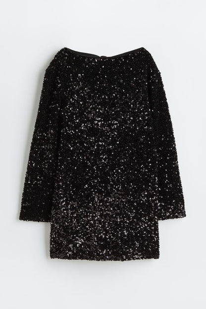 Women's Round Neck Long Sleeve Loose Sexy Dresses