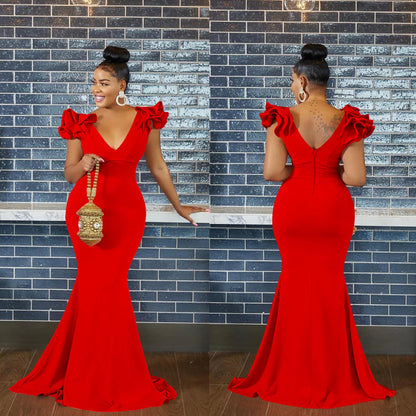 Women's Fashion Wear Solid Color Sleeveless Long Dresses