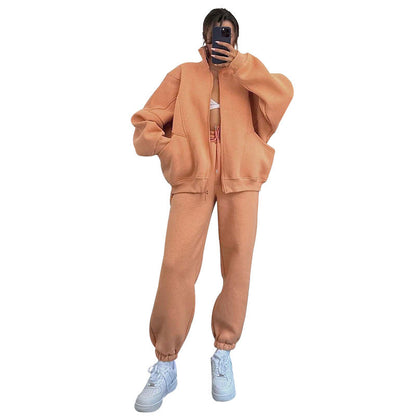 Women's Color Stand Collar Long Sleeve Fashion Suits