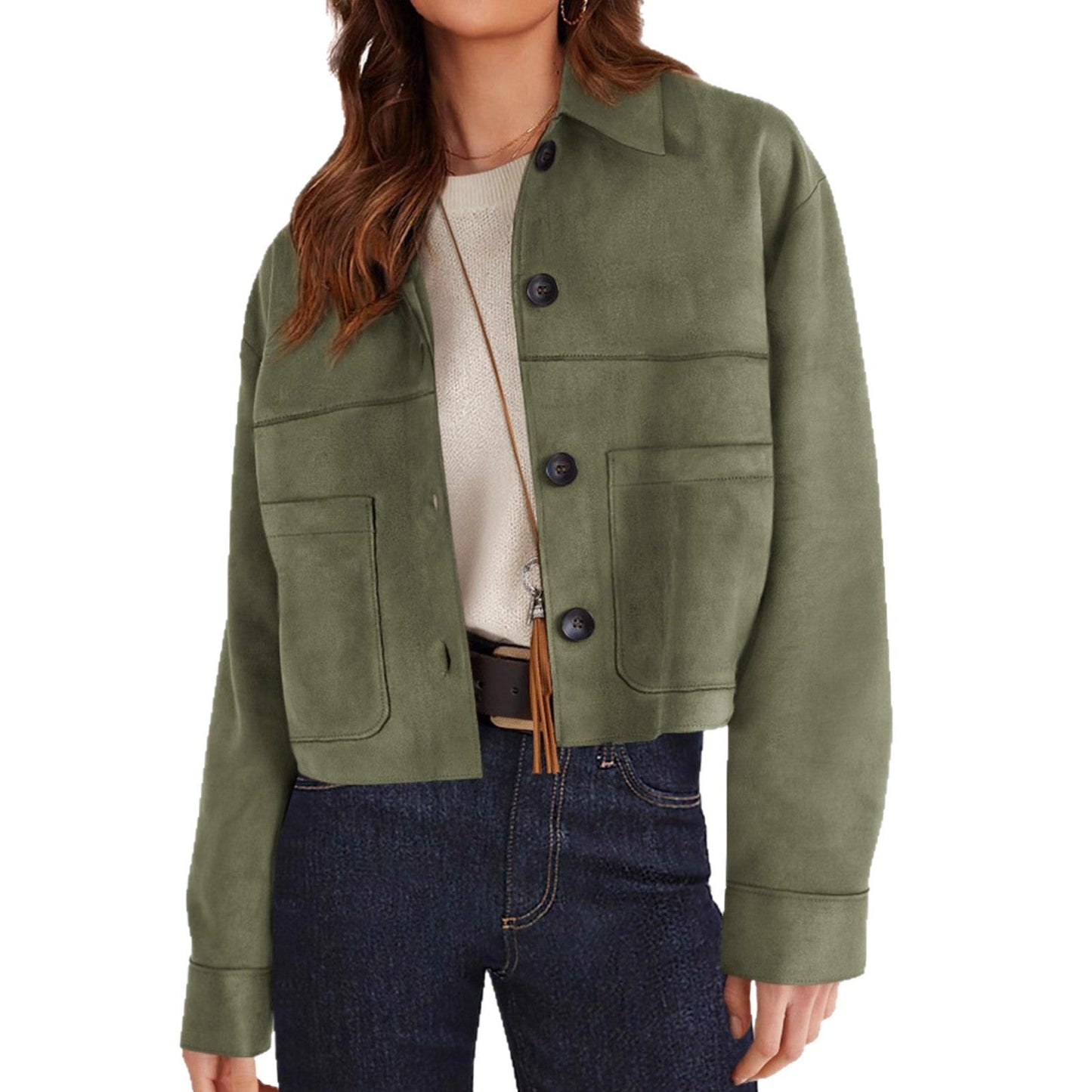 Women's Winter Suede Casual Lightweight Autumn Fashion Coats