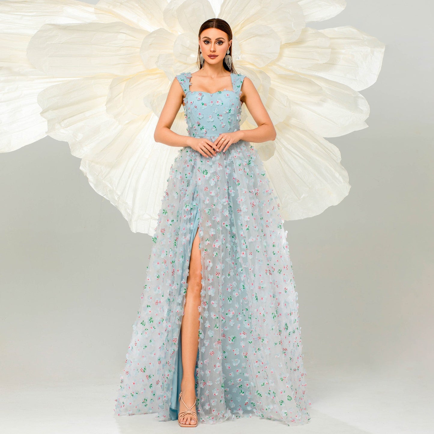 Women's Sling Long Bohemian Style Wide Hem Dresses