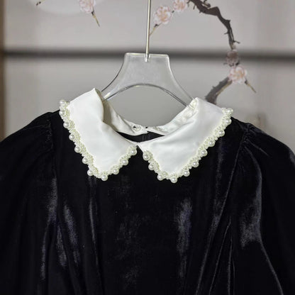 Style Dress Hepburn Little Black Veet Dresses