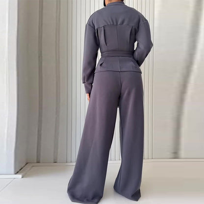 Women's Autumn Zipper Slimming Sports Casual Suits