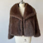 Women's Trendy Fur Faux Large Lapel Fox Coats