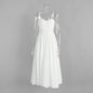 Women's Cotton Sling Balloon Dress Summer Waist Bubble Dresses