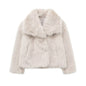 Women's Innovative French Artificial Fur Effect Coats