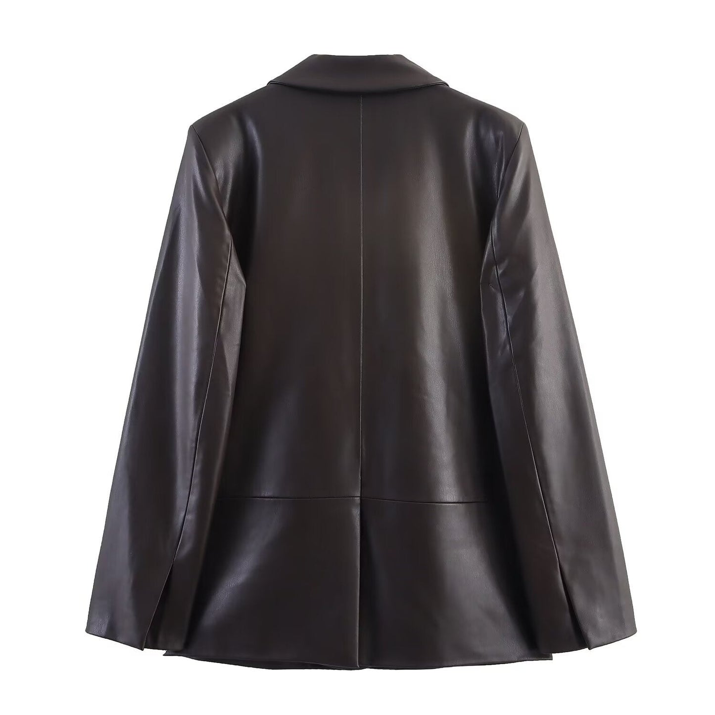 Women's Durable Fashion Casual Leather Effect Coats