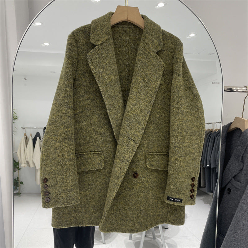 Double-sided Wool Overcoat Female Temperament Korean Coats