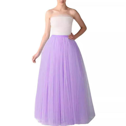 Elegant Voile Pettiskirt Adult Mid-length Mesh Wedding Dresses