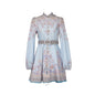 Design High Version Single-breasted Stand-up Collar Puff Sleeve Dresses