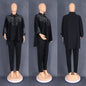 Women's African Commuter Two-piece Set Shirt Pencil Suits