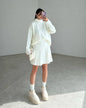 Autumn Solid Color Round Neck Loose Suits