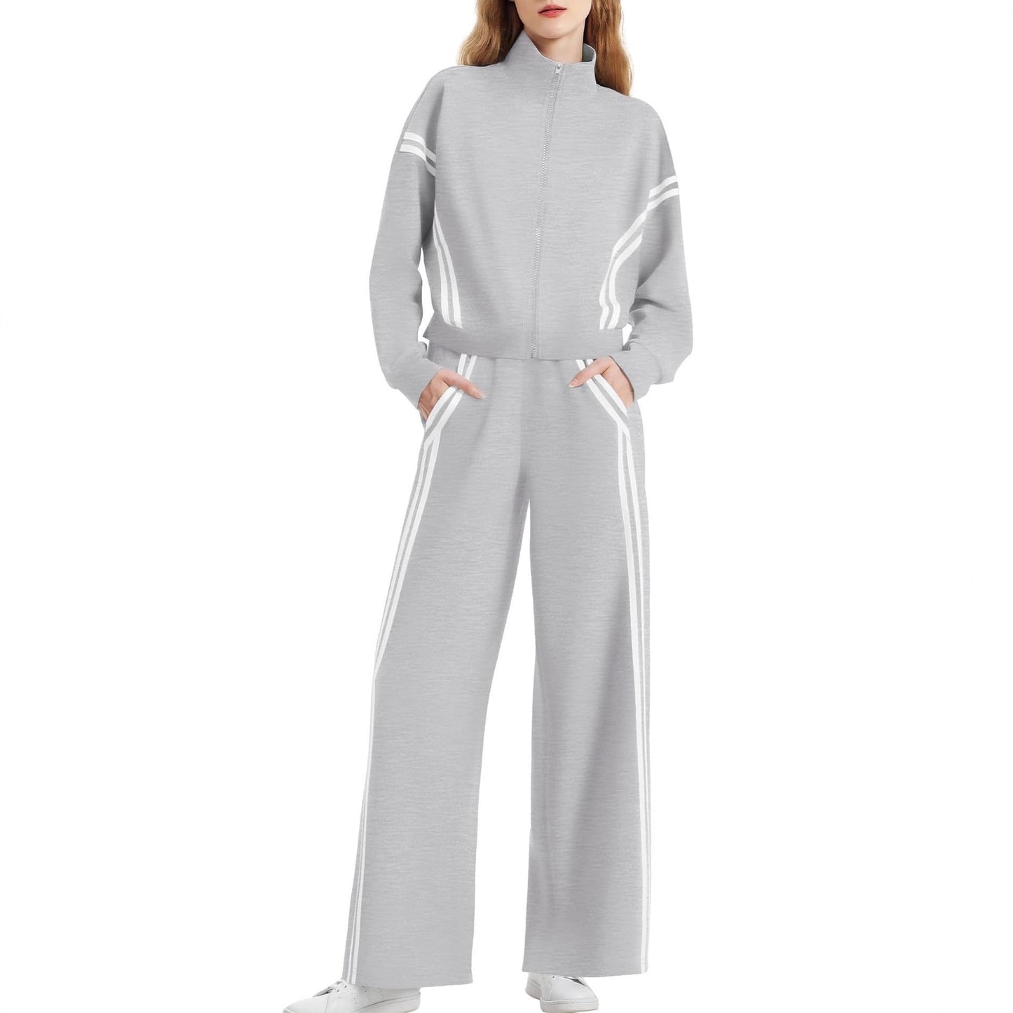 Women's Autumn Two-piece Sportswear Casual Trousers Set Suits