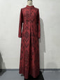 Women's Autumn Print Long Sleeve Fashion Temperament Dresses