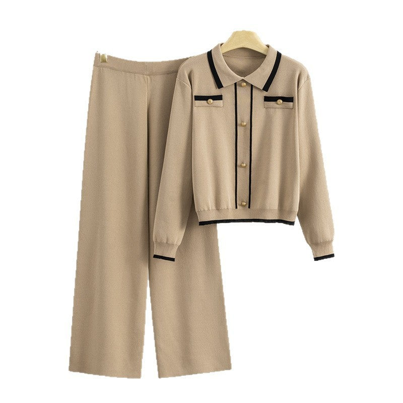 Women's Long Sleeve Lapel High Waist Wide Suits