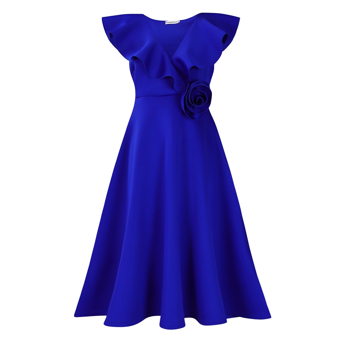 Women's Flounce Three-dimensional Flower Dress Banquet Dresses