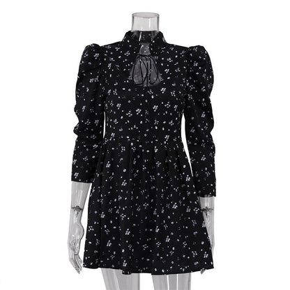 Women's Dress Inspirational Design Stylish Stand-up Collar Dresses