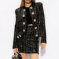 Women's Fashion Sequined Diamonds High Quality Coats