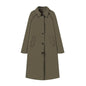 Women's Elegant Lapel Single Breasted Trench Tooling Coats