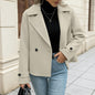 Casual Simplicity Style Double Breasted Solid Coats