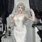 Dark Lolita White Gold Color Banquet Dresses