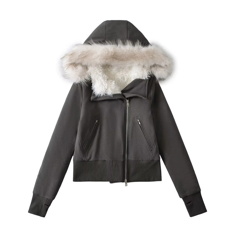 Head Hooded Environmental Protection Fur Collar Sweaters