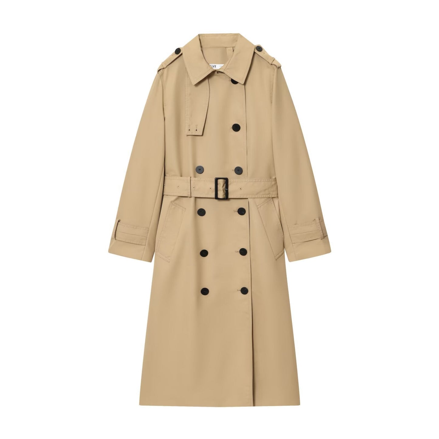 Women's Casual High-grade Temperament Waterproof Double Breasted Coats