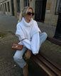 Women's Pullover Fluffy Long Sleeve Turtleneck Sweaters