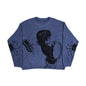 Women's Fashion American Dark Style Round Neck Anime Sweaters