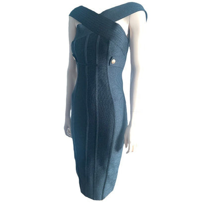 Women's Dress Gold Silk Sier Edge Strip Dresses
