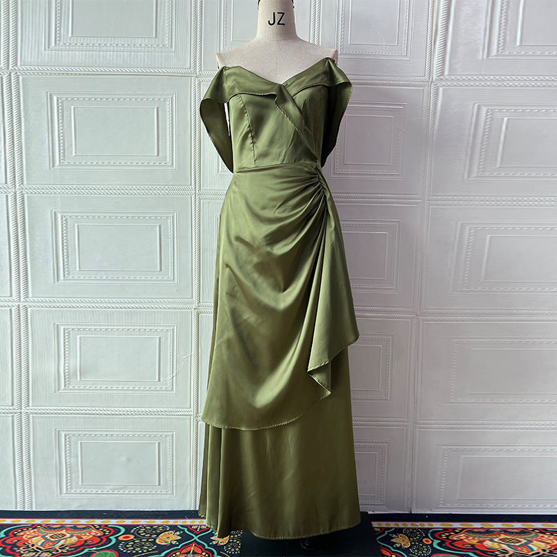 Long Dress Halter Backless Slit Formal Dresses
