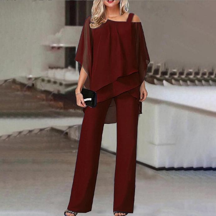 Women's Autumn Fashion Casual Irregular Batwing Sleeve Suits