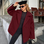 Women's Atmosphere Woolen High-grade Collar Long Sleeve Coats