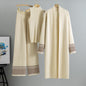 Women's Lazy Temperament Knitting Wide Leg Three-piece Suits