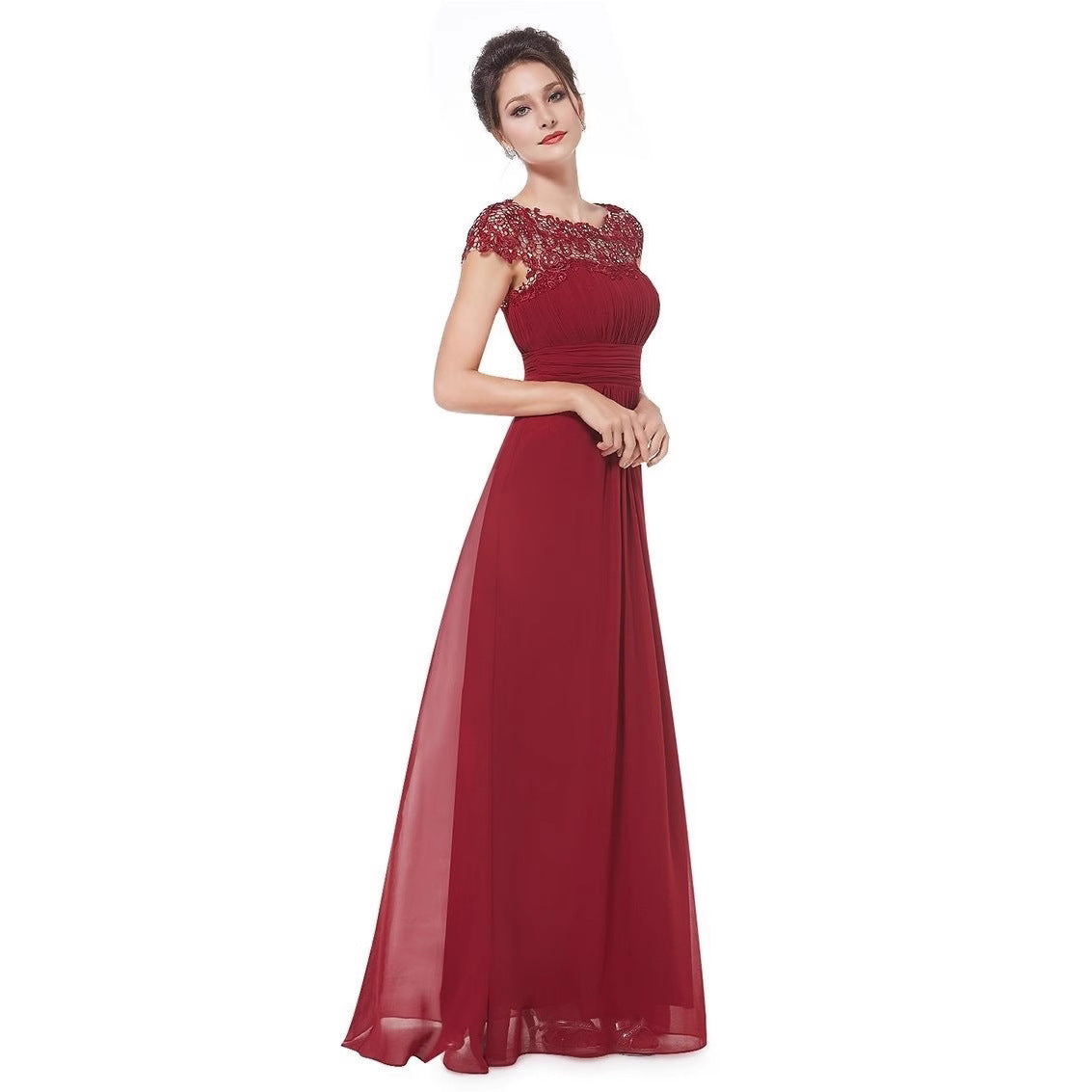 Women's Slouchy Summer Dress Lace Bridesmaid Wedding Dresses