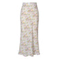 Women's Acetate Satin High Waist Elastic Quality Skirts