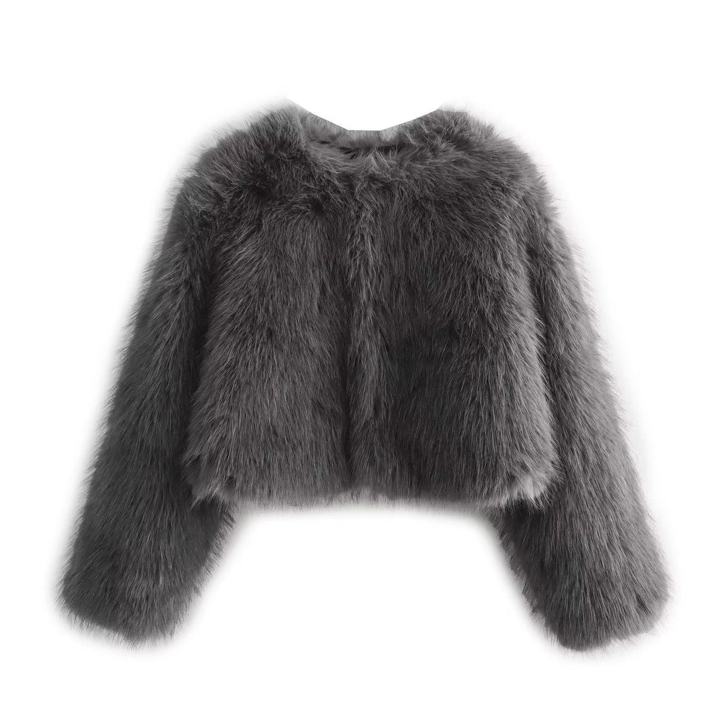 Women's Graceful Winter Artificial Fur Effect Coats