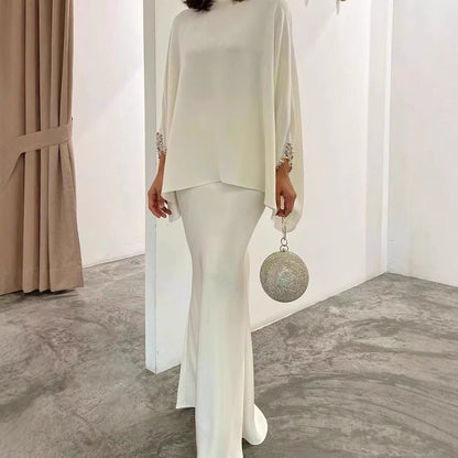 Slouchy Glamorous Popular Pearl Mop Dress Suits