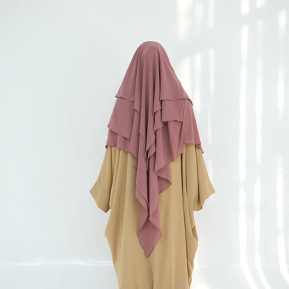 Ruffled Big Swing Headscarf Solid Color Dresses