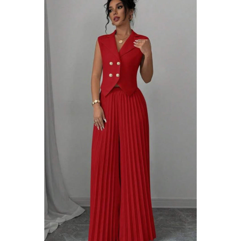 Women's Durable Stylish Beautiful Fashion Pleated Suits