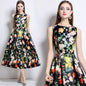 Women's Elegance Sleeveless Dress Summer High-grade Printed Dresses