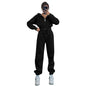 Women's Hooded Zipper Waist Fashion Casual Exercise Suits