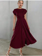 Women's High-grade Satin One-piece Sleeve Dress Elegant Dresses