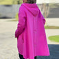 Fashion Hooded Long Sleeve Solid Color Coats